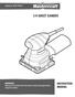 model no /4 Sheet Sander INSTRUCTION MANUAL IMPORTANT: Read and understand this instruction manual thoroughly before using the product.
