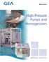 High-Pressure Pumps and Homogenizers