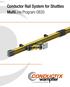 Conductor Rail System for Shuttles MultiLine Program 0835