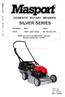 DOMESTIC ROTARY MOWERS SILVER SERIES. Part Number Model Engine ST Combo/Chipper B&S XVS Series 675