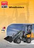 Wheelloaders To meet as much as possible to the needs and wishes of the customers, Tobroco Machines developed a wide range of wheel loaders. This rang
