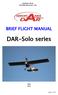 Aeroplanes DAR ltd. Brief Flight Manual DAR Solo BRIEF FLIGHT MANUAL. DAR-Solo series. Sofia Page 1 of 25