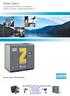 Atlas Copco. Low pressure oil-free air compressors ZE/ZA 2-6 (VSD) kw/ hp