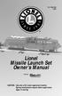 Lionel Missile Launch Set Owner s Manual