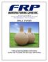 BALL TANKS Underground Installation Instructions Anchor Kit Assembly and Warranty Information