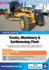 Trucks, Machinery & Earthmoving Plant
