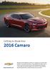 Getting to Know Your 2016 Camaro.