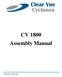 CV 1800 Assembly Manual