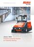 Cleaning Technology Municipal Technology. Jonas 1900 Powerful sweeping machine for industrial cleaning