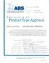 Certificate of Type Approval (RQS)