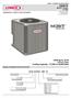 MERIT Series R-410A. SEER up to to 5 Tons Cooling Capacity - 17,500 to 59,000 Btuh AIR CONDITIONERS 13ACX PRODUCT SPECIFICATIONS