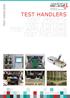 TEST HANDLERS EXPERTS IN FACTORY AUTOMATION TEST HANDLERS
