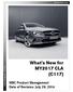 What s New for MY2017 CLA (C117) Mercedes-Benz Canada. Product Management 2017 CLA