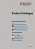 Product Catalogue. Well Servicing Products. Special Machines