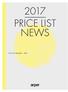 2017 PRICE LIST NEWS. Price list Sweden SEK