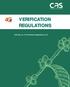 VERIFICATION REGULATIONS. CAS_Doc_31_4C Verification Regulations_v2.2