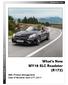 What s New MY18 SLC Roadster (R172) MBC Product Management Date of Revision: April 27 th, Product Management 2018 SLC Roadster What s New