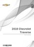 2018 Chevrolet Traverse. Owner's Manual