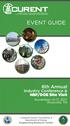 EVENT GUIDE. 6th Annual. Industry Conference & NSF/DOE Site Visit. November 14-17, 2017 Knoxville, TN