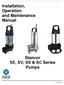 Installation, Operation and Maintenance Manual Stancor SE, SV, SS & SC Series Pumps