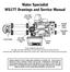Water Specialist WS1TT Drawings and Service Manual