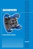 Goodwin - The International Company. The Goodwin range of Axial Check Valves: