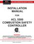 INSTALLATION MANUAL ACL 5500 COMBUSTION SAFETY CONTROLLER