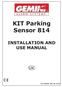 KIT Parking Sensor 814