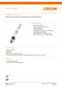 POWERSTAR HQI-T. Product family datasheet. Metal halide lamps with quartz technology for enclosed luminaires