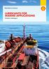 LUBRICANTS FOR MARINE APPLICATIONS