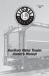 Auxiliary Water Tender Owner s Manual