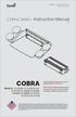 COBRA Model # - D X, D X, D-20109, D-20209, D-20409, D20609, D-20809, D-21015, D-20119, D Cobra Series- Instruction Manual V.