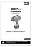 RB397(CE) RE-BAR TYING TOOL. OPERATING and MAINTENANCE MANUAL