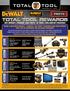 MAKE A QUALIFIED DEWALT, POWERS OR PROTO PURCHASE AND EARN POINTS THAT CAN BE REDEEMED FOR VALUABLE REWARDS!
