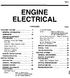 ELECTRICAL ENGINE 16-1 CONTENTS CHARGING SYSTEM... 2 GENERAL INFORMATEON... 2 GENERATOR SERVICE ADJUSTMENT PROCEDURES... 12
