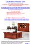 LUXURY EXECUTIVE DESK SUITE Color: Mahogany Commercial Quality Guaranteed