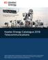 Keatec Energy Catalogue 2018 Telecommunications