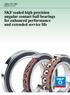 SKF sealed high precision angular contact ball bearings for enhanced performance and extended service life
