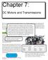 Chapter 7: DC Motors and Transmissions. 7.1: Basic Definitions and Concepts