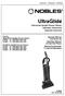 UltraGlide. Commercial Upright Vacuum Cleaner Aspirateur Commercial Aspirador Comercial