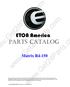 ETON America PARTS CATALOG. Matrix R4-150