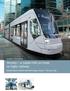 siemens.com/mobility Avenio a rapid ride as tram or light railway Details about vehicle and technology. Avenio fits your city.