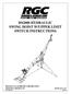 HS2000 HYDRAULIC SWING HOIST W/UPPER LIMIT SWITCH INSTRUCTIONS