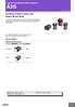 A3S. Pushbutton Switch Series with Square 40-mm Body. Lighted Pushbutton Switch (Square) List of Models