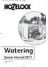 Watering Spares Manual