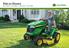 Ride-on Mowers X500 SERIES X300 SERIES S240 SPORT D100 SERIES. Great lawn care starts here.