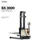 SX 3000 SERIES. Specifications Stackers