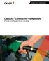 CABELEC Conductive Compounds Product Selection Guide
