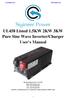 UL458 Listed 1.5KW 2KW 3KW Pure Sine Wave Inverter/Charger User s Manual