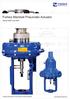 Forbes Marshall Pneumatic Actuator. Series MSP and SSP
